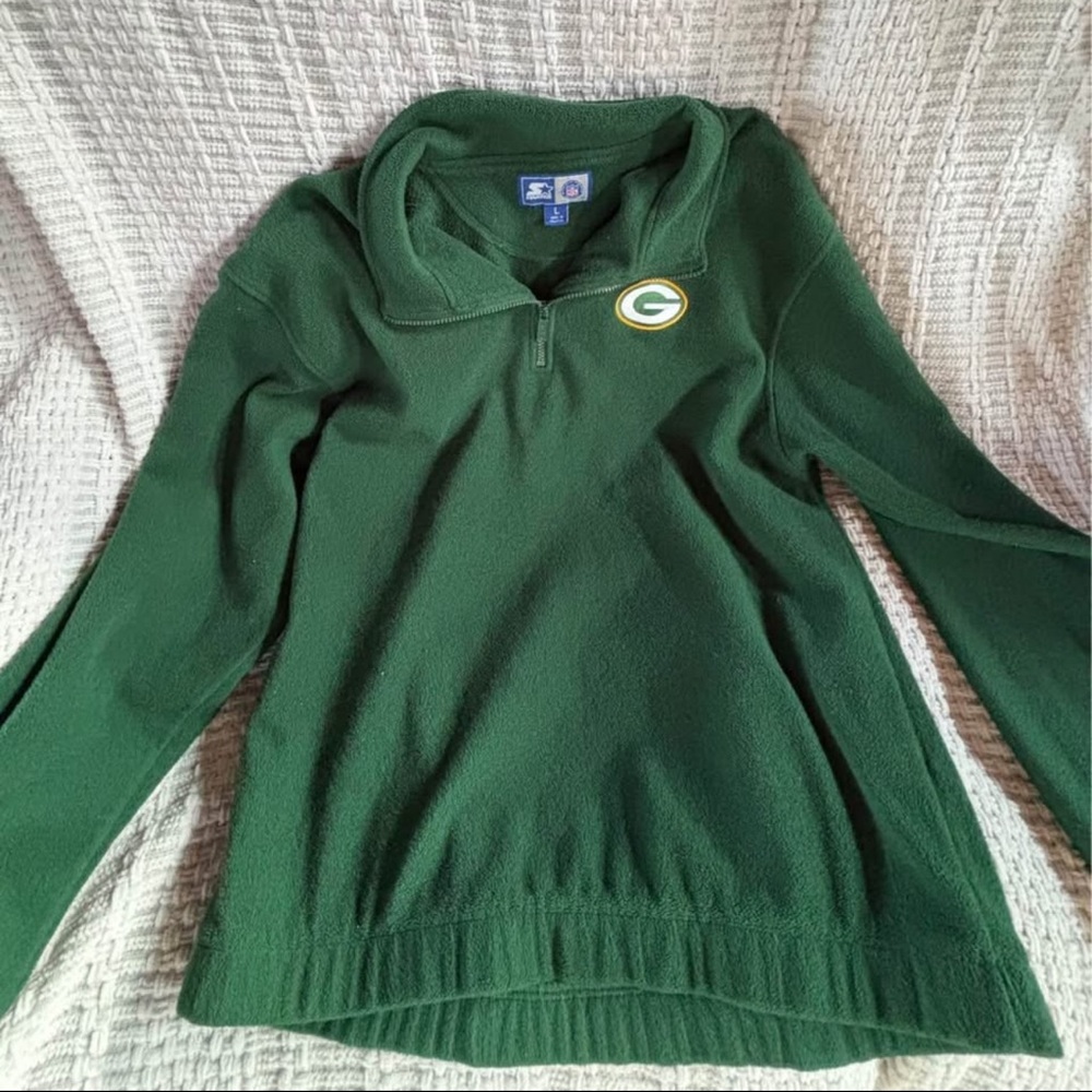Starter brand NFL Green Bay Packers quarter zip - Picture 2 of 7